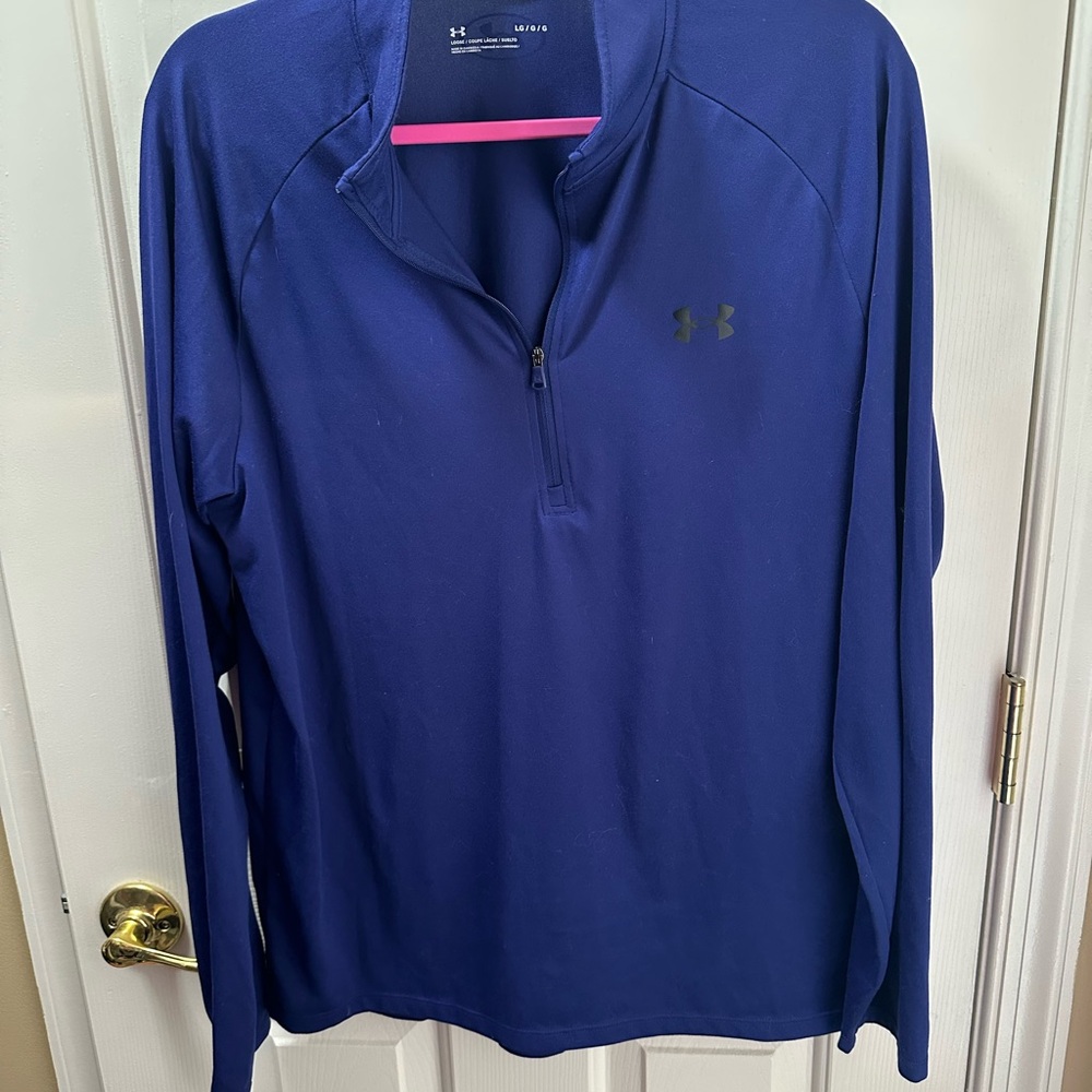 LG Navy Blue Quarter-Zip Pullover